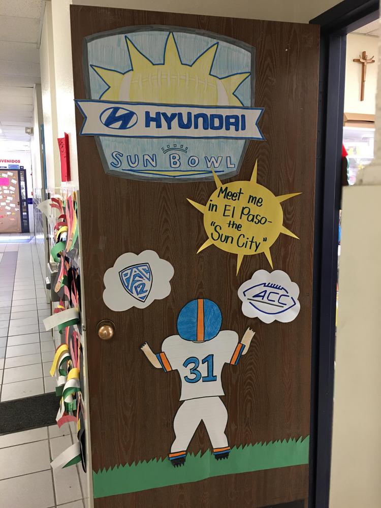Start Voting to send Elementary Students to the 2017 Hyundai Sun Bowl through the “A’DOOR’N” Contest